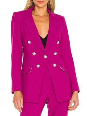 VERONICA BEARD Matteo Dickey Jacket Magenta Size 6